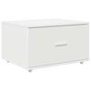 vidaXL Γραφείο με ράφι Λευκό 131.5 x 50 x 106.5 εκ. Επεξεργασμένο ξύλο
