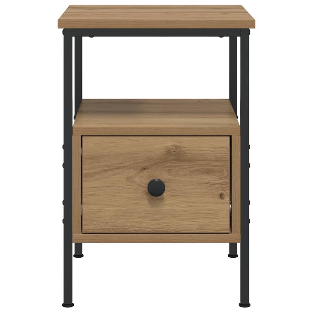 vidaXL Κομοδίνα 2 τεμάχια Artisan Oak 34x36x50 cm Κατασκευασμένο ξύλο