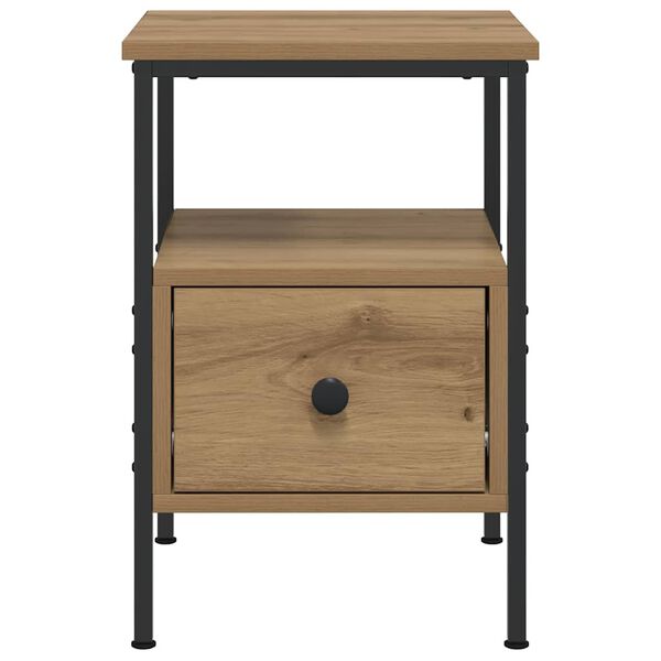 vidaXL Κομοδίνα 2 τεμάχια Artisan Oak 34x36x50 cm Κατασκευασμένο ξύλο