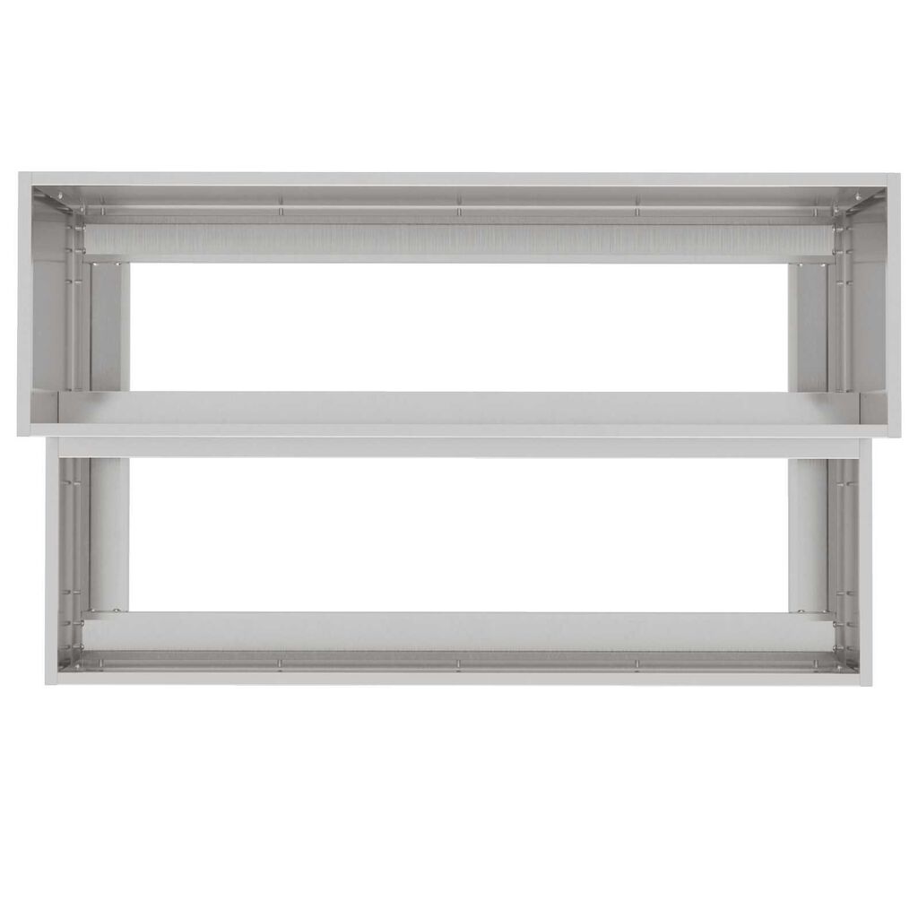 vidaXL Γλάστρα Κήπου Ασημί 100 x 60 x 45 εκ Ανοξείδωτο ατσάλι