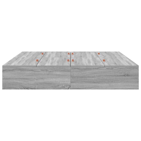 vidaXL Κρεβάτι αποθήκευσης γκρι Sonoma 180x200 εκ.
