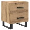 vidaXL &Kappa;&omicron;&mu;&omicron;&delta;ί&nu;&omicron; 2 pcs Artisan Oak 40 x 35 x 47,5 &epsilon;&kappa; &Epsilon;&pi;&epsilon;&xi;&epsilon;&rho;&gamma;&alpha;&sigma;&mu;έ&nu;&omicron; &xi;ύ&lambda;&omicron;