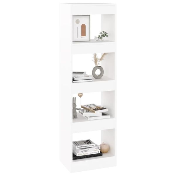 vidaXL Βιβλιοθήκη/Διαχωριστικό Χώρου Λευκό 40x30x135 εκ. Επεξ. Ξύλο