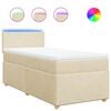 vidaXL &Kappa;&rho;&epsilon;&beta;ά&tau;&iota; Boxspring &mu;&epsilon; &Sigma;&tau;&rho;ώ&mu;&alpha; &Kappa;&rho;&epsilon;&mu; 90x190 &epsilon;&kappa;.&Upsilon;&phi;&alpha;&sigma;&mu;ά&tau;&iota;&nu;&omicron;