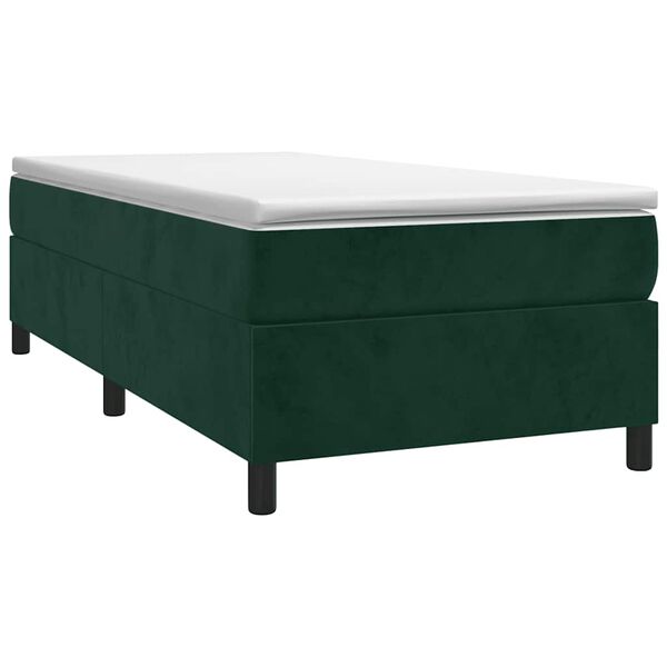 vidaXL &Kappa;&rho;&epsilon;&beta;ά&tau;&iota; Boxspring &mu;&epsilon; &Sigma;&tau;&rho;ώ&mu;&alpha; &Sigma;&kappa;&omicron;ύ&rho;&omicron; &Pi;&rho;ά&sigma;&iota;&nu;&omicron; 90x190 &epsilon;&kappa;. &Beta;&epsilon;&lambda;&omicron;ύ&delta;&iota;&nu;&omicron;