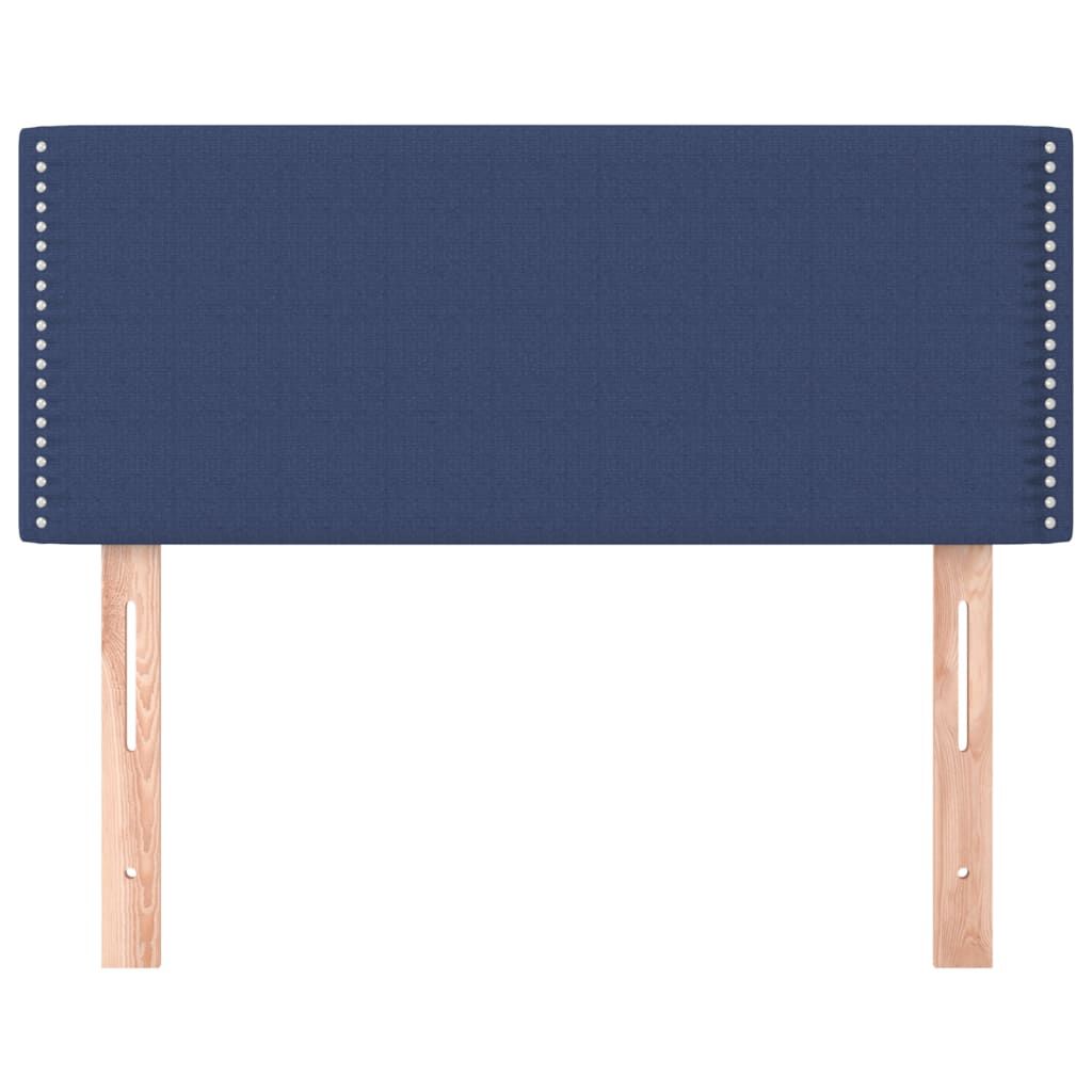 vidaXL Κεφαλάρι Κρεβατιού Μπλε 100x5x78/88 εκ. Υφασμάτινο