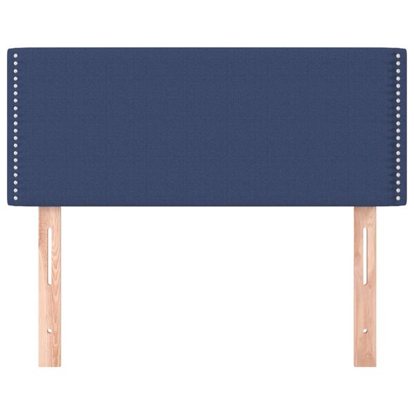 vidaXL Κεφαλάρι Κρεβατιού Μπλε 100x5x78/88 εκ. Υφασμάτινο