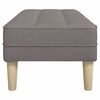 vidaXL παγκάκι Taupe 113 x 57 x 39 εκ. ύφασμα