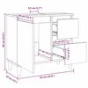 vidaXL Ντουλάπι Μπάνιου Μαύρο 65x33x60 εκ. Επεξεργασμένο Ξύλο