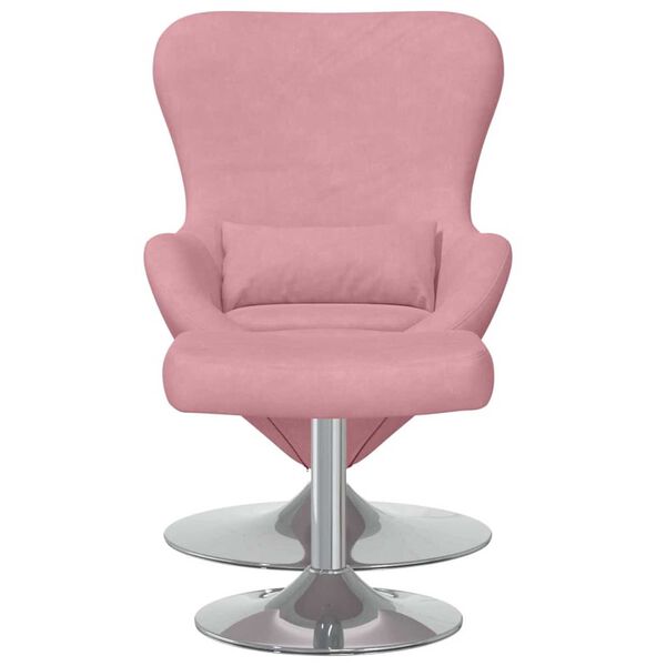 vidaXL Κάθισμα-αυγό 2 pcs Ροζ 63 x 73 x 90 εκ Βελούδο