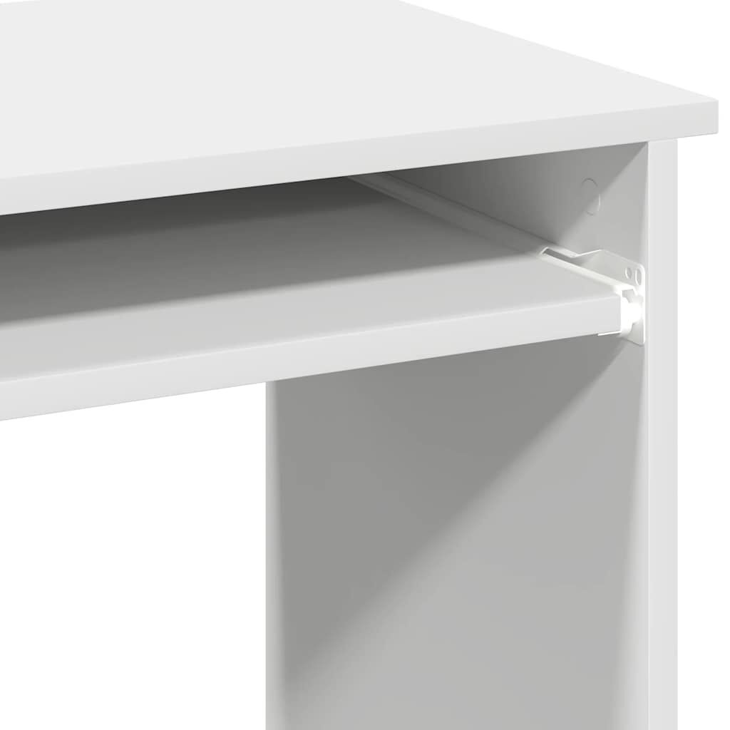 Γραφείο vidaXL με ράφια Λευκό 84x40x78 cm Κατασκευασμένο ξύλο