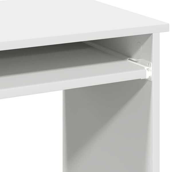 Γραφείο vidaXL με ράφια Λευκό 84x40x78 cm Κατασκευασμένο ξύλο