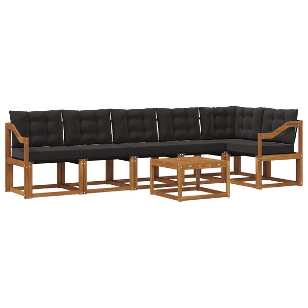 vidaXL &Sigma;&epsilon;&iota;&rho;ά &Kappa;&alpha;&nu;&alpha;&pi;έ &Epsilon;&xi;&omega;&tau;&epsilon;&rho;&iota;&kappa;&omicron;ύ &mu;&epsilon; &mu;&alpha;&xi;&iota;&lambda;ά&rho;&iota; 7 pcs &Phi;&upsilon;&sigma;&iota;&kappa;ό &kappa;&alpha;&iota; &Mu;&alpha;ύ&rho;&omicron;