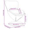 vidaXL Κάθισμα-αυγό Μπορντό 63 x 73 x 90 εκ ύφασμα