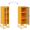 vidaXL Highboard Μουστάρδα κίτρινη 36x39x123 cm χάλυβα ψυχρής έλασης