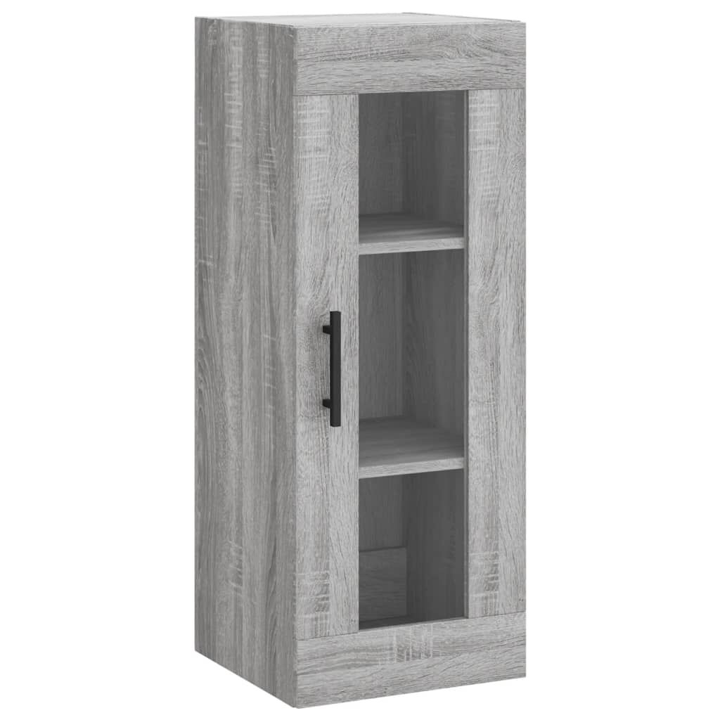 vidaXL Μπουφές Sonoma Γκρι 34,5 x 34 x 180 εκ. από Επεξεργασμένο Ξύλο