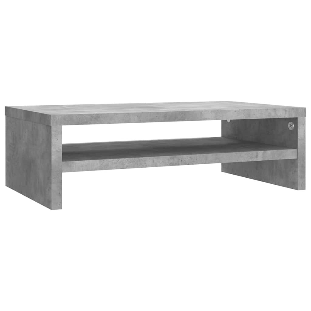 vidaXL Βάση Οθόνης Γκρι του Σκυροδέματος 42x24x13 εκ. από Επεξ. Ξύλο