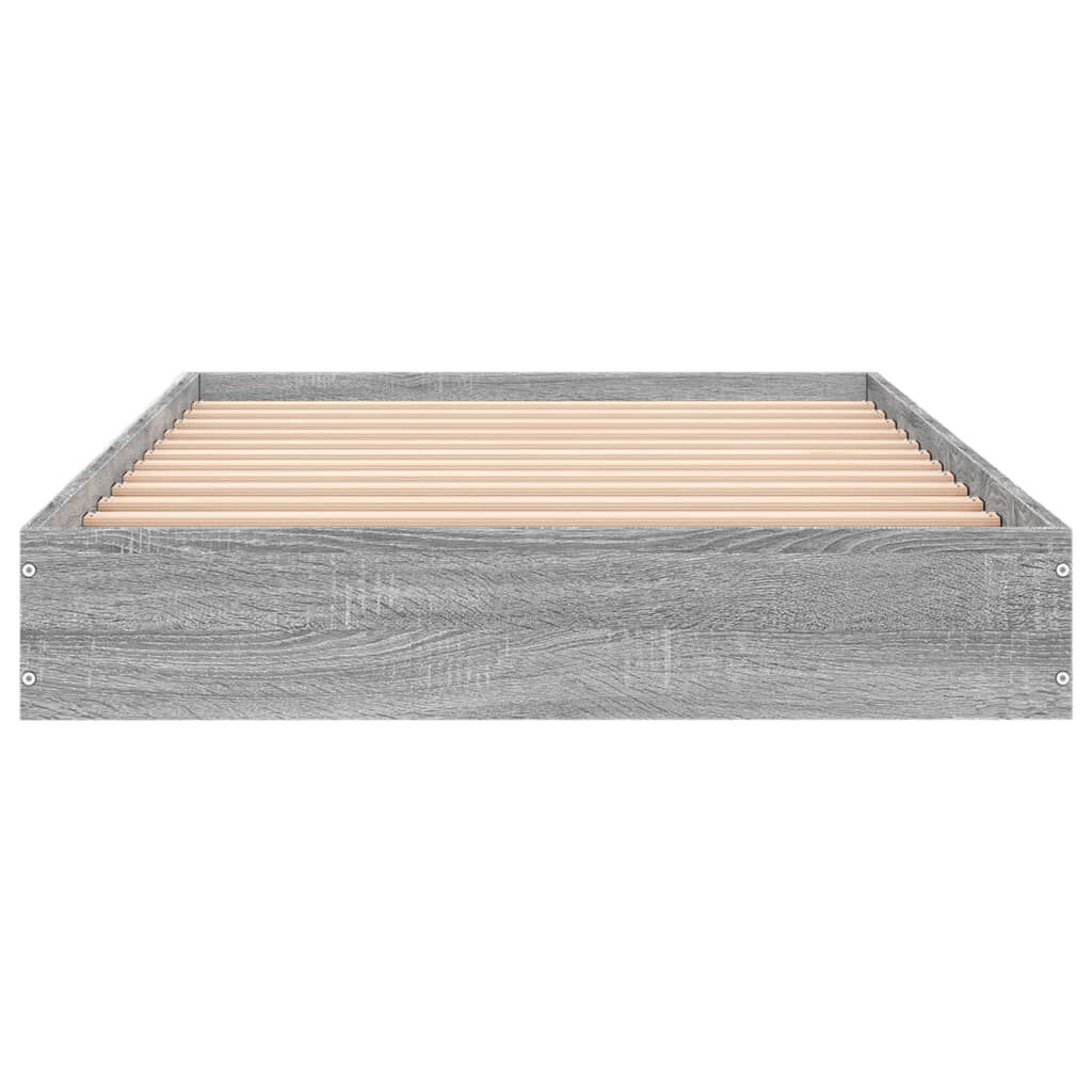 vidaXL Πλαίσιο Κρεβατιού Γκρι Sonoma 90x200 εκ. Επεξεργασμένο Ξύλο