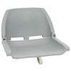 vidaXL Κάθισμα Σκάφους Πτυσσόμ. 2 τεμ. Γκρι 48x51x41 εκ Χωρίς Μαξιλάρι