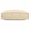 vidaXL Μαξιλάρι παλέτας για κάθισμα 2 pcs Μπεζ 40 x 40 x 8 εκ.