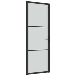 vidaXL &Epsilon;&sigma;&omega;&tau;&epsilon;&rho;&iota;&kappa;ή &Pi;ό&rho;&tau;&alpha; 76x201,5 &epsilon;&kappa;. &Mu;&alpha;ύ&rho;&omicron; &Mu;&alpha;&tau; &Gamma;&upsilon;&alpha;&lambda;ί &kappa;&alpha;&iota; &Alpha;&lambda;&omicron;&upsilon;&mu;ί&nu;&iota;&omicron;