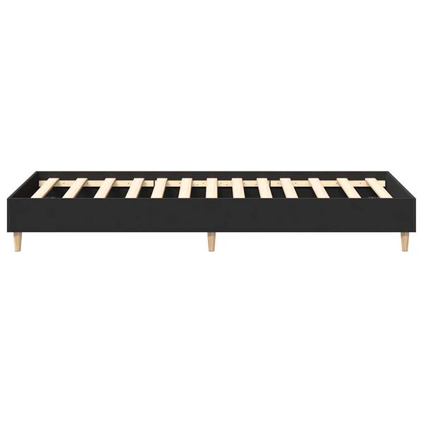 vidaXL Πλαίσιο κρεβατιού χωρίς στρώμα Μαύρο 90x190 cm