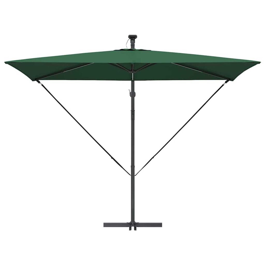 vidaXL Ομπρέλα Cantilever Banana Πράσινο 294 x 200 x 254 εκ.