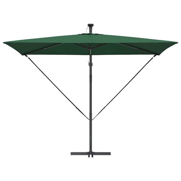 vidaXL Ομπρέλα Cantilever Banana Πράσινο 294 x 200 x 254 εκ.