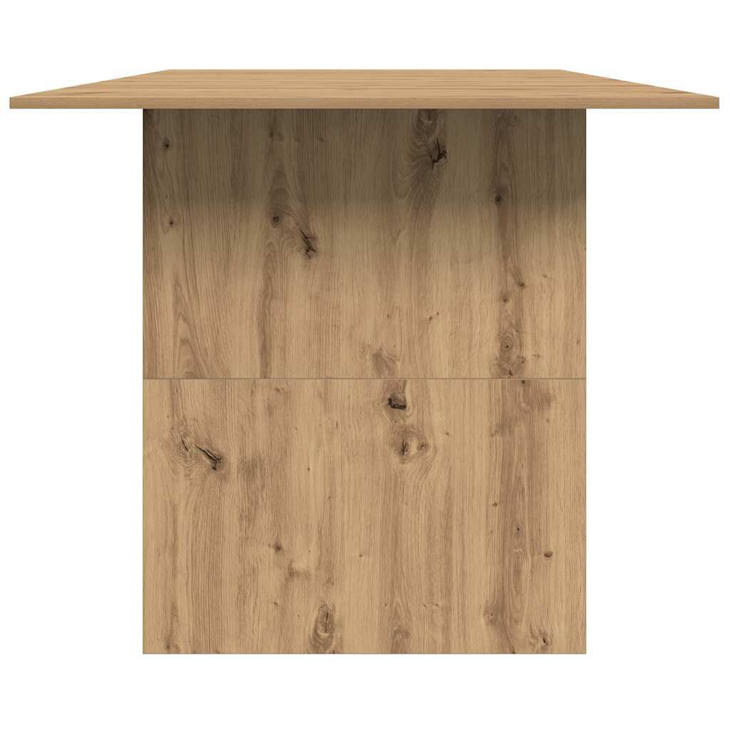 vidaXL Τραπεζαρία Artisan Oak 180x90x76 cm Ξύλινη κατασκευή