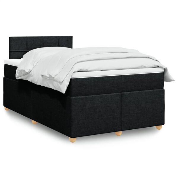 vidaXL &Kappa;&rho;&epsilon;&beta;ά&tau;&iota; Boxspring &mu;&epsilon; &Sigma;&tau;&rho;ώ&mu;&alpha; &Mu;&alpha;ύ&rho;&omicron; 120x190 &epsilon;&kappa;. &Upsilon;&phi;&alpha;&sigma;&mu;ά&tau;&iota;&nu;&omicron;