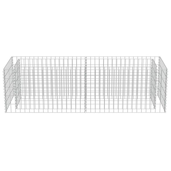vidaXL Συρματοκιβώτιο-Γλάστρα Υπερυψωμένη 180x50x50 εκ. Γαλβ. Χάλυβας