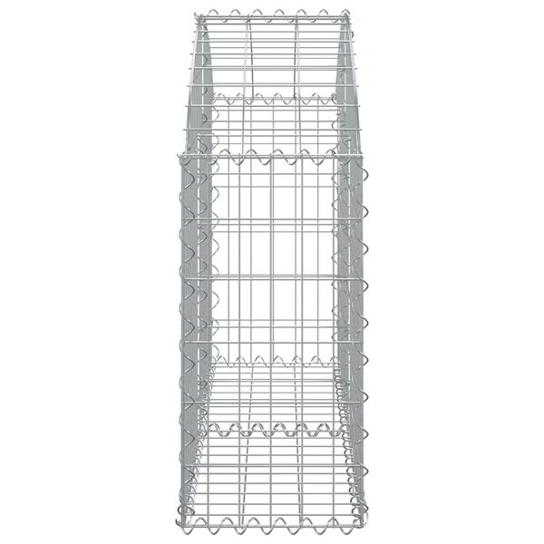vidaXL Συρματοκιβώτιο Τοξωτό 100x30x60/80εκ. από Γαλβανισμένο Χάλυβα