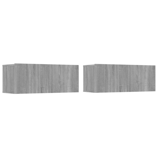 vidaXL Σετ Επίπλων Τηλεόρασης 4 Τεμ. Γκρι Sonoma Επεξεργασμένο Ξύλο