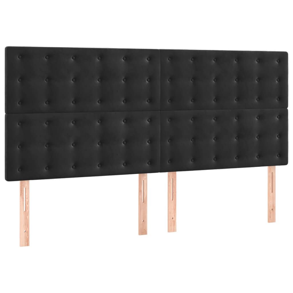 vidaXL Σκελετός Κρεβατιού Χωρίς Στρώμα Μαύρο 140x200 εκ. Βελούδινο