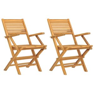 vidaXL &Pi;&tau;&upsilon;&sigma;&sigma;ό&mu;&epsilon;&nu;&epsilon;&sigmaf; &Kappa;&alpha;&rho;έ&kappa;&lambda;&epsilon;&sigmaf; 2 &tau;&epsilon;&mu;. 55x62x90 &epsilon;&kappa;. &Mu;&alpha;&sigma;ί&phi; &Xi;ύ&lambda;&omicron; Teak