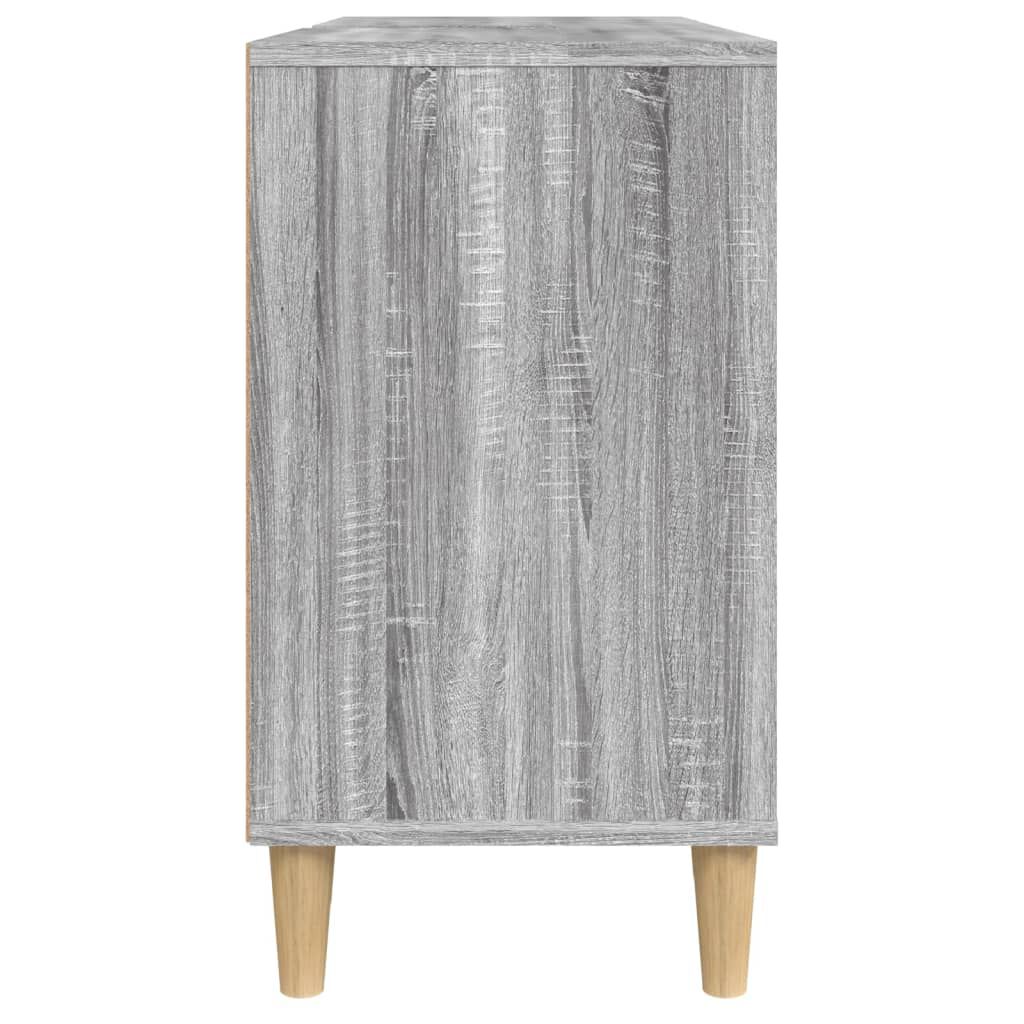 vidaXL Ντουλάπι Νιπτήρα Γκρι Sonoma 80 x 33 x 60εκ. Επεξεργασμένο Ξύλο