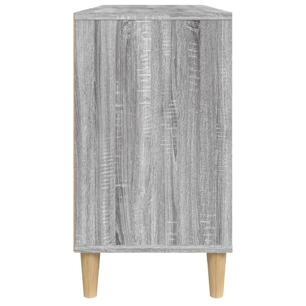 vidaXL Ντουλάπι Νιπτήρα Γκρι Sonoma 80 x 33 x 60εκ. Επεξεργασμένο Ξύλο