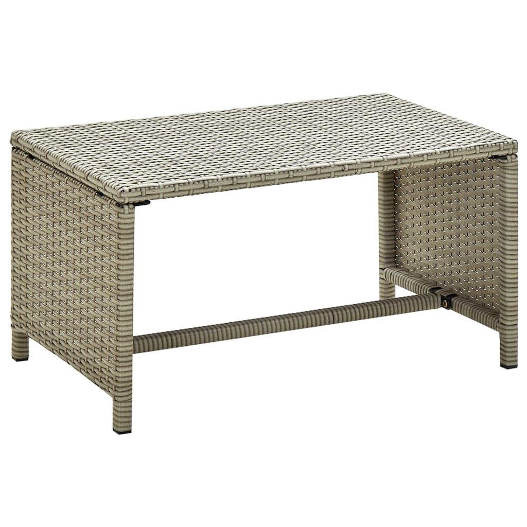 vidaXL Τραπεζάκι Σαλονιού Μπεζ 70 x 40 x 38 εκ. από Συνθετικό Ρατάν