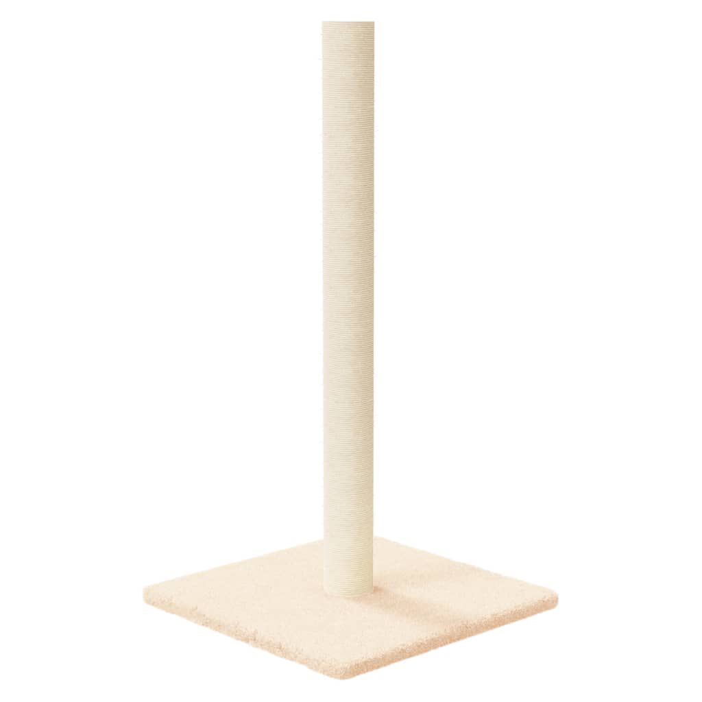vidaXL Στύλος Ξυσίματος για Γάτες Κρεμ 35 x 35 x 70 εκ.