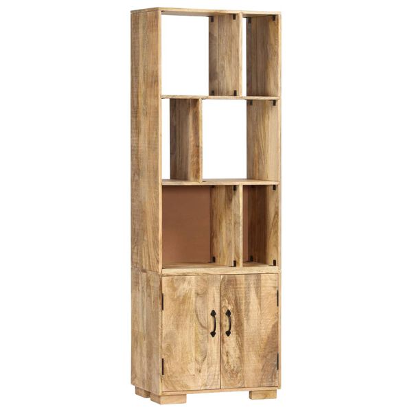 vidaXL Βιβλιοθήκη 60 x 35 x 180 εκ. από Μασίφ Ξύλο Μάνγκο