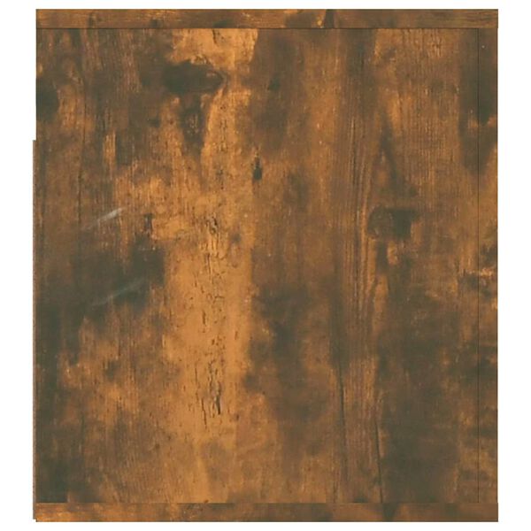 vidaXL Κομοδίνο Επιτοίχιο Καπνιστή Δρυς 50x36x40 εκ.