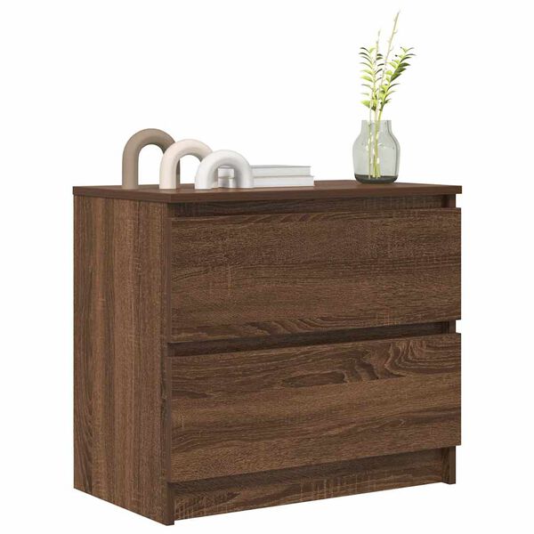 vidaXL Έπιπλο Τηλεόρασης Καφέ Δρυς 60x35x54 εκ. Επεξεργασμένο Ξύλο