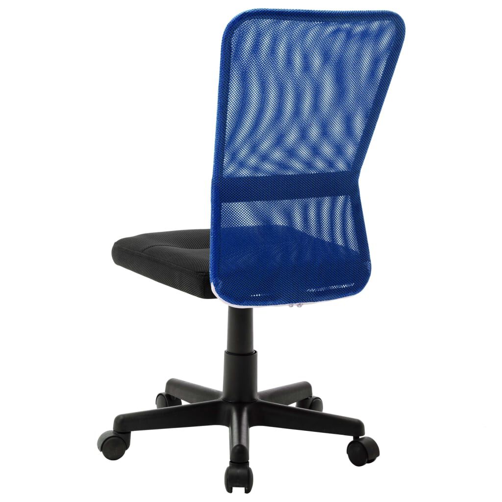 vidaXL Καρέκλα Γραφείου Μαύρη / Μπλε 44 x 52 x 100 εκ. Διχτυωτό Ύφασμα
