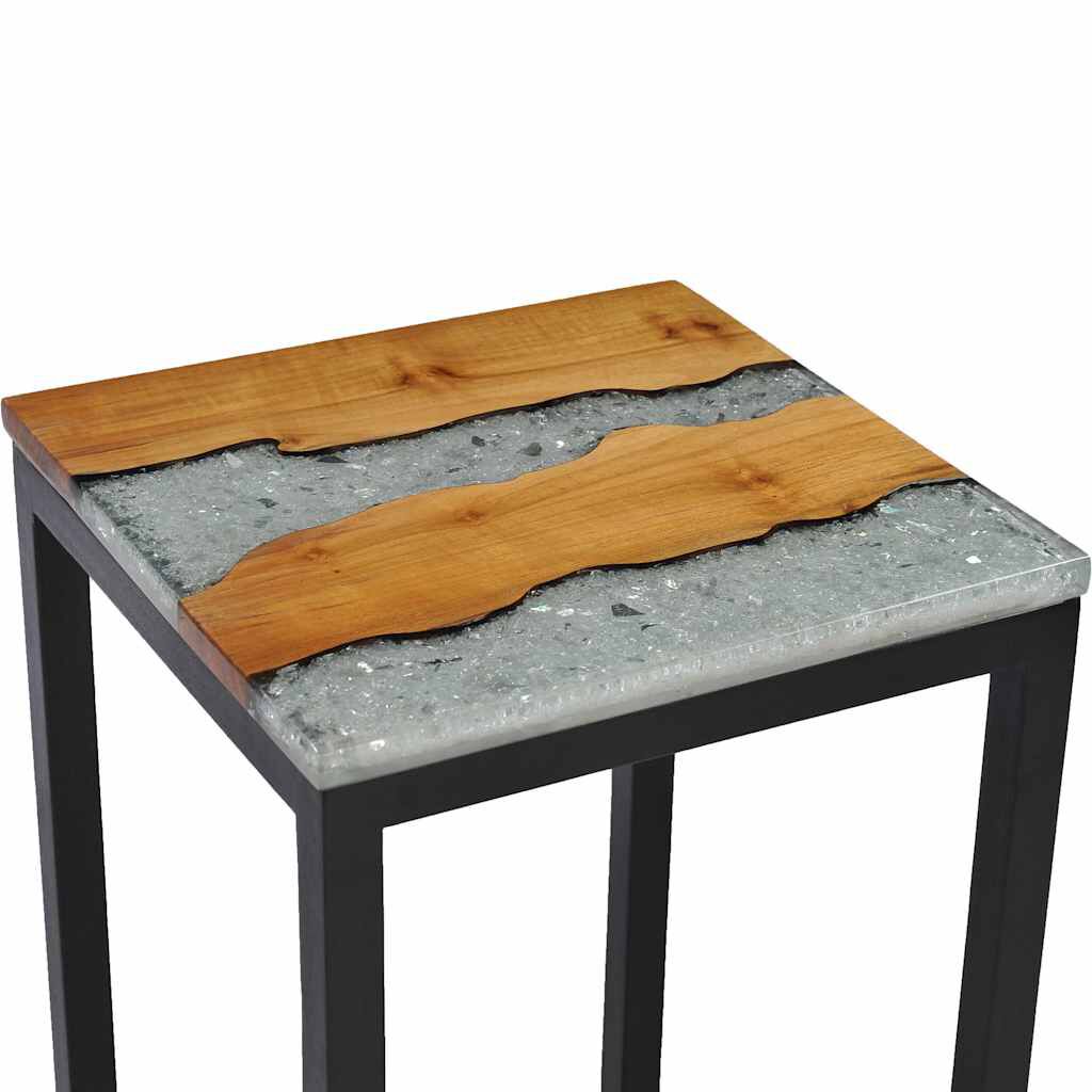vidaXL Τραπεζάκια Ζιγκόν 3 τεμ. από Μασίφ Ξύλο Teak / Συνθετική Ρητίνη