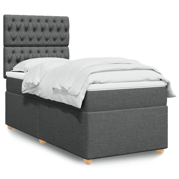 vidaXL &Kappa;&rho;&epsilon;&beta;ά&tau;&iota; Boxspring &mu;&epsilon; &Sigma;&tau;&rho;ώ&mu;&alpha; &Sigma;&kappa;&omicron;ύ&rho;&omicron; &Gamma;&kappa;&rho;&iota; 100x200 &epsilon;&kappa;. &Upsilon;&phi;&alpha;&sigma;&mu;ά&tau;&iota;&nu;&omicron;