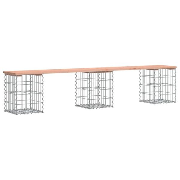 vidaXL Πάγκος Κήπου Συρματοκιβώτιο 203x31x42 εκ. Μασίφ Ψευδοτσούγκα