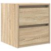 vidaXL Κομοδίνα Επιτοίχια 2 τεμ. Sonoma Δρυς 38x34x40 εκ.