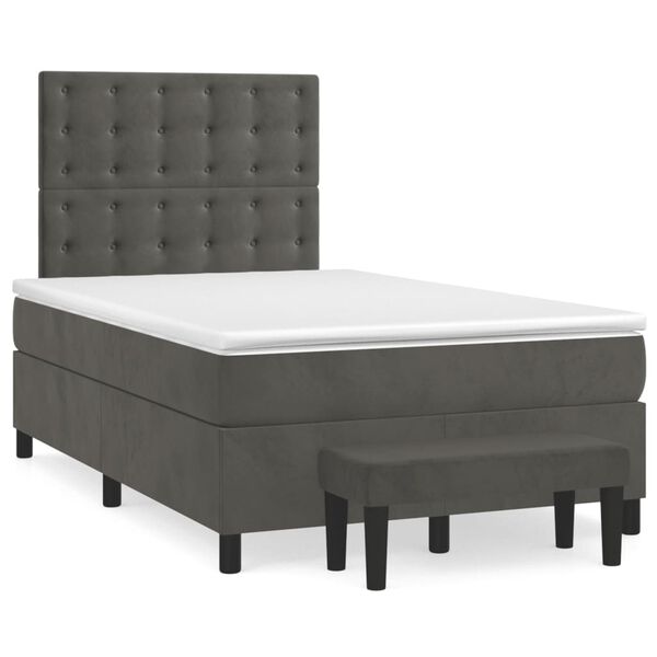 vidaXL &Kappa;&rho;&epsilon;&beta;ά&tau;&iota; Boxspring &mu;&epsilon; &Sigma;&tau;&rho;ώ&mu;&alpha; &Sigma;&kappa;&omicron;ύ&rho;&omicron; &Gamma;&kappa;&rho;&iota; 120x200 &epsilon;&kappa;. &Beta;&epsilon;&lambda;&omicron;ύ&delta;&iota;&nu;&omicron;
