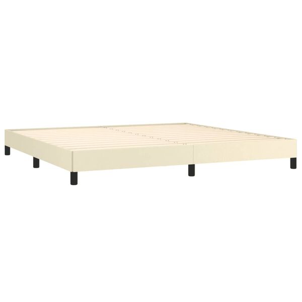 vidaXL &Kappa;&rho;&epsilon;&beta;ά&tau;&iota; Boxspring &mu;&epsilon; &Sigma;&tau;&rho;ώ&mu;&alpha; &Kappa;&rho;&epsilon;&mu; 200x200 &epsilon;&kappa;. &Sigma;&upsilon;&nu;&theta;&epsilon;&tau;&iota;&kappa;ό &Delta;έ&rho;&mu;&alpha;