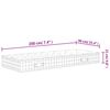 vidaXL Στρώμα με Pocket Springs Μεσαία Σκληρότητα 90 x 200 εκ.